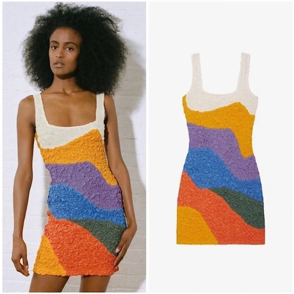 EUC Mara Hoffman Womens Laura Dress Print XL - Picture 2 of 10